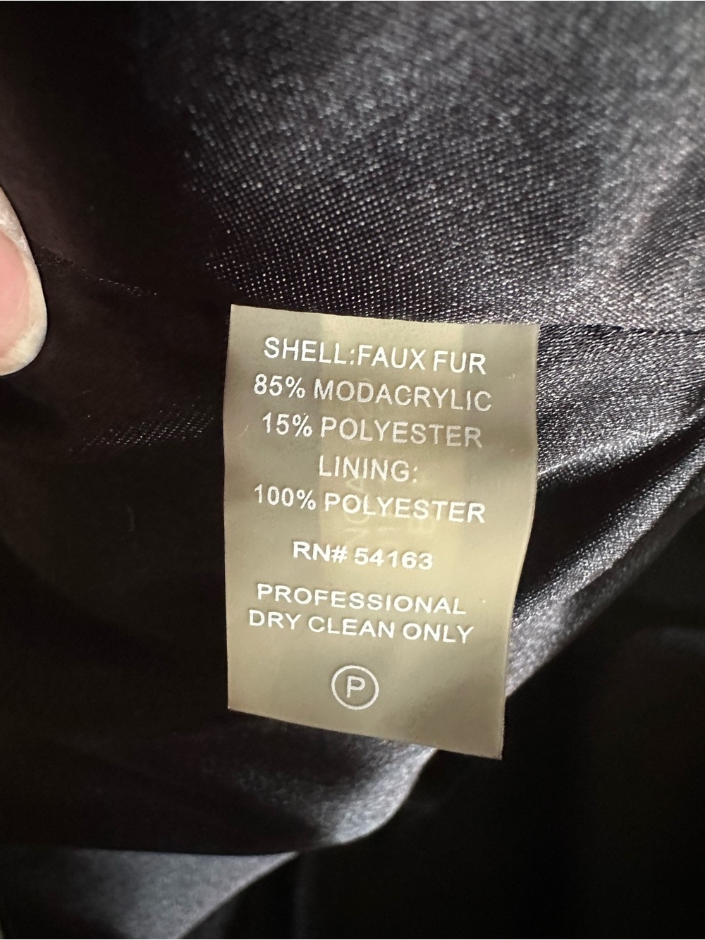 Calvin Klein Faux Fur XL Cropped Jacket - Picture 9 of 10